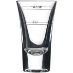 Bormioli Rocco Dublino 169249 shotglas 57 ml med fyllningslinje på 2 cl + 4 cl glas, transparent, 6-pack