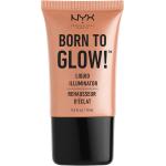 Cruelty free Guldiga Highlighter smink från Nyx Cosmetics Born To Glow med Guldflingor 18 ml för Damer 