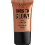 Cruelty free Guldiga Highlighter smink från Nyx Cosmetics Born To Glow med Guldflingor 18 ml för Damer 