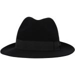 Svarta Fedora hattar från Borsalino på rea i Storlek M i Ull för Herrar 