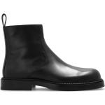 Svarta Ankle-boots från BOTTEGA VENETA på rea med rundad tå i Kalvskinn för Herrar 