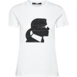 Vita T-shirts från Karl Lagerfeld i Bouclé för Damer 