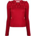 Röda Stickade tröjor med rosetter från Valentino Garavani i Storlek S för Damer 