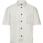 Vita Kortärmade Kortärmade skjortor från Tom Tailor i Storlek S i Twill 