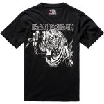 Svarta Kortärmade Iron Maiden T-shirts stora storlekar från Brandit på rea i Storlek 4 XL i Bomull för Herrar 