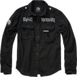 Svarta Långärmade Iron Maiden T-shirts stora storlekar från Brandit Vintage på rea i Storlek 6 XL i Bomull för Herrar 