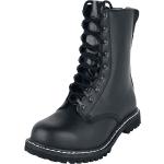Svarta Militär-boots från Brandit i storlek 39 i Läder för Pojkar 