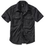 Svarta Kortärmade Kortärmade skjortor från Brandit Vintage för Herrar 