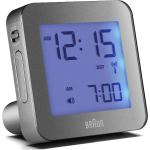 Braun Vækkeur Home Decoration Watches Alarm Clocks Silver Braun