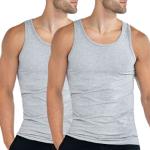 Ekologiska Gråa Ärmlösa T-shirts stora storlekar från Bread & Boxers i Storlek XL för Damer 