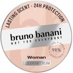 Cruelty free Veganska Deodoranter från Bruno Banani Woman för Alla hudtyper med Macadamiaolja 40 ml för Damer 