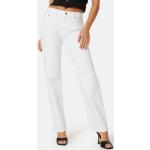 Off white Straight leg jeans från Bubbleroom i Storlek 3 XL för Damer 