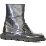 Gråa Ankle-boots i Läder för Damer 