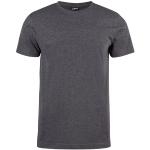 Antracit-grå T-shirts utan tryck i Storlek L för Herrar 
