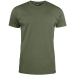 Militärgröna T-shirts utan tryck i Storlek XL för Herrar 