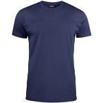 Marinblåa T-shirts utan tryck i Storlek XL för Herrar 