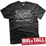 Budweiser White Logo Big & Tall T-Shirt, T-Shirt