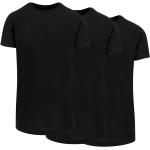 Svarta Kortärmade Kortärmade T-shirts i Extra Långa på rea i Storlek XS i Jerseytyg för Herrar 