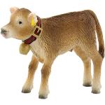 Bullyland 62754 – Leksaksfigur alpkalv med koklocka, ca. 6,2 cm stor djurfigur, detaljrik, PVC-fri, perfekt som en liten gåva för barn från 3 år