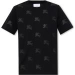 Svarta Kortärmade Kortärmade T-shirts från Burberry i Storlek XS i Bomull för Damer 