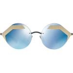 Blåa Runda solglasögon från Bvlgari på rea för Damer 