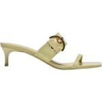 Retro Gröna Slip in-sandaler från By Far på rea med Taxklack med Slip-on med Fyrkantig tå i Läder för Damer 