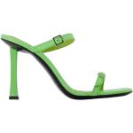 Gröna Slip in-sandaler från By Far på rea med Slip-on med Fyrkantig tå med Klackhöjd 7cm till 9cm i Kalvskinn för Damer 