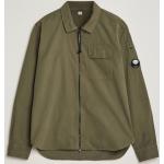 C.P. Company Garment Dyed Gabardine Zip Shirt Jacket Army