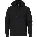 C.P. Company Diagonal Raised Fleece Hooded Lens Sweatshirt Black