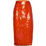 Knälånga Orange Midikjolar från Rotate i Storlek S för Damer 