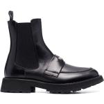 Svarta Chelsea-boots med nitar från Alexander McQueen i storlek 40 i Kalvskinn för Herrar 