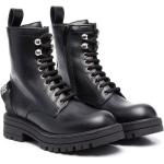 MC/Biker wear Svarta Ankle-boots från DSQUARED2 på rea i storlek 32 med rundad tå i Kalvskinn 