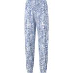Paisley-mönstrade Blåa Pyjamasbyxor från Calida i Storlek 3 XL i Modal för Damer 
