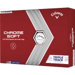 Callaway Chrome Soft Triple Track Dz Golfbollar White Vit