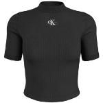 Svarta Kortärmade Tränings t-shirts från Calvin Klein CK i Storlek S för Damer 