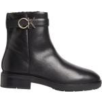 Svarta Ankle-boots från Calvin Klein på rea i Syntet för Damer 