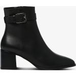 Svarta Ankle-boots från Calvin Klein på rea i storlek 41 med spetsig tå med Klackhöjd 5cm till 7cm i Läder för Damer 
