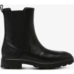 Svarta Chelsea-boots från Calvin Klein i storlek 41 med rundad tå med Klackhöjd 3cm till 5cm i Läder för Damer 