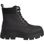 Svarta Ankle-boots från Calvin Klein på rea med Chunky med Snörning i Syntet för Herrar 