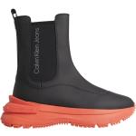 Svarta Ankle-boots från Calvin Klein på rea med Chunky i Syntet för Damer 