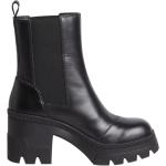 Svarta Ankle-boots från Calvin Klein Jeans på rea med Chunky i Syntet för Damer 