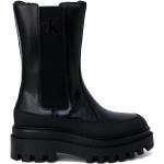 Höst Svarta Chelsea-boots från Calvin Klein Jeans med Klackhöjd till 3cm i Läder för Damer 