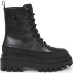 Svarta Ankle-boots från Calvin Klein Jeans på rea med Snörning i Syntet för Damer 