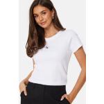 Vita Kortärmade Kortärmade T-shirts från Calvin Klein Jeans i Storlek XL med Rund ringning för Damer 
