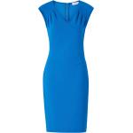 Blåa Fodralklänningar från Calvin Klein i Storlek XL med V-ringning i Jerseytyg för Damer 