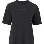 Svarta Kortärmade Tränings t-shirts från Calvin Klein PERFORMANCE i Storlek XL med Rund ringning för Damer 