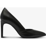 Svarta Spetsiga pumps från Calvin Klein i storlek 38 med Klackhöjd 7cm till 9cm i Läder för Damer 