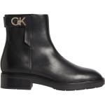Svarta Ankle-boots från Calvin Klein på rea i Läder för Damer 
