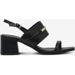 Svarta Sandaletter från Calvin Klein i storlek 38 med Fyrkantig tå med Klackhöjd 5cm till 7cm i Läder för Damer 
