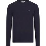 Midnattsblåa Långärmade T-shirts stora storlekar från Calvin Klein i Storlek XXL 